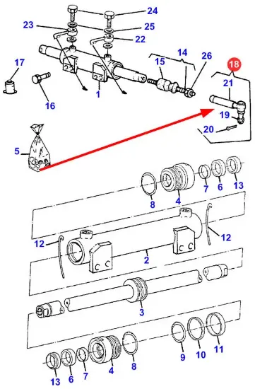 Slika Tie rod end M18 x 1,5 38715299