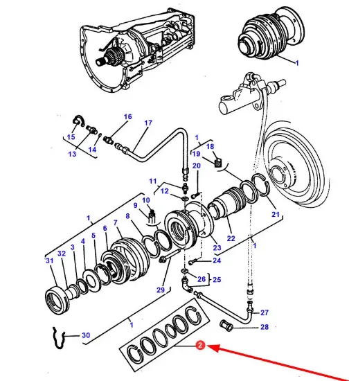 Slika Clutch release bearing repair kit 3900007M93.01