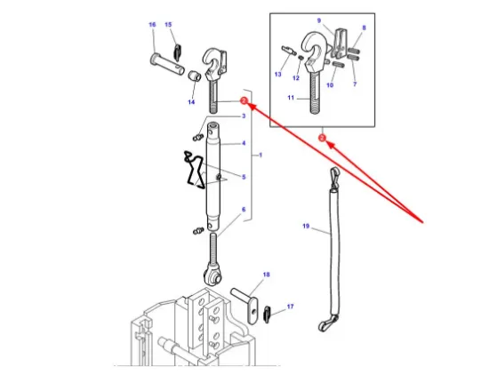 Slika Upper Link Hook 3900111M92