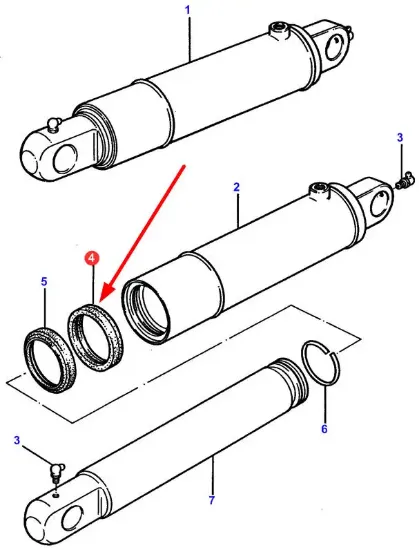 Slika TUZ cylinder sleeve ring 80 x 92 x 9mm 3900118M1