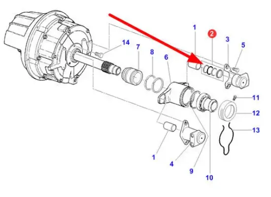 Slika AGCO 3900427M91 clutch release bearing repair kit