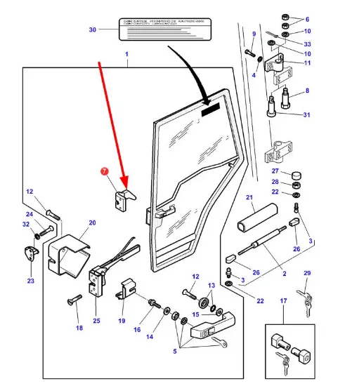 Slika Door lock 3902126M1