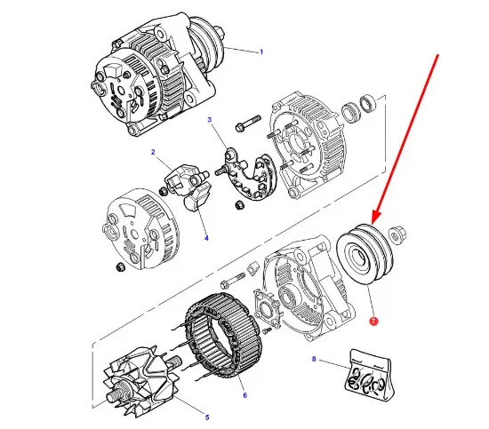 Slika Alternator pulley 3903322M1