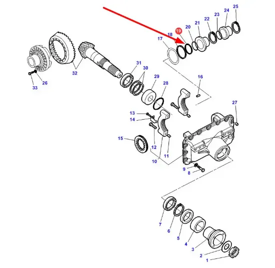 Slika Front axle differential seal 3903940M1