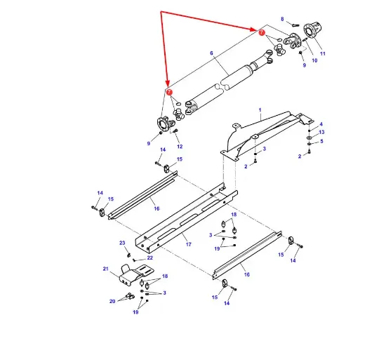 Slika Drive shaft cross 3905871M1