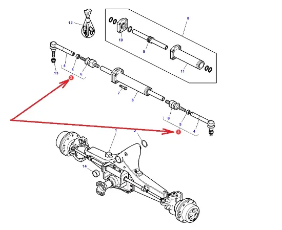 Slika Steering rod set M20/M22 x 1,5 3907158M91