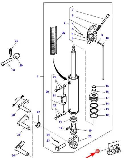 Slika Central link gasket set 3909561M91