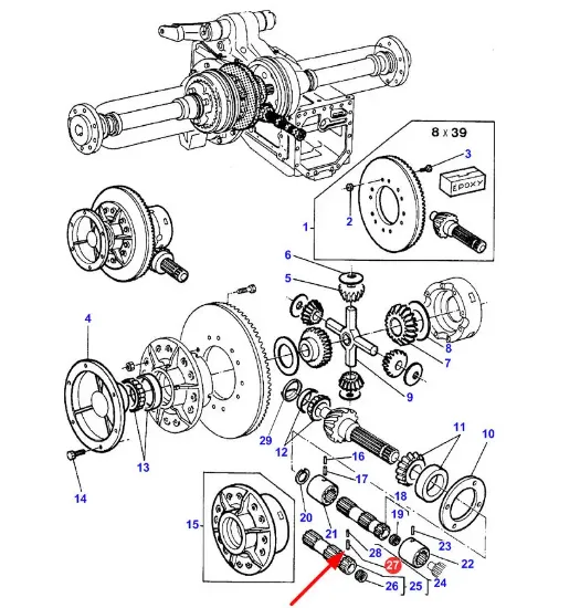 Slika Differential pin 391226X1