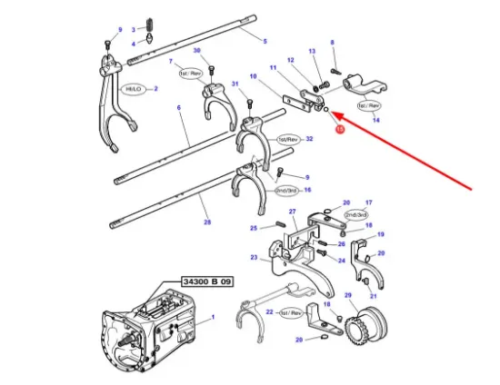 Slika Selector fork ball 391838X1