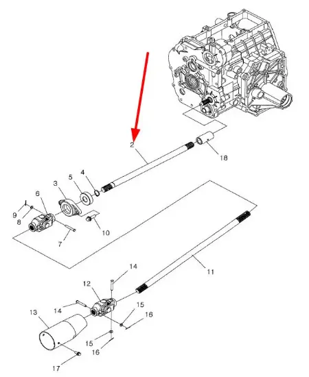 Slika Front drive shaft 40196059