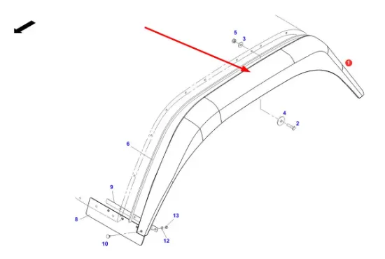 Slika Fender extensions right 123 mm 404700050020