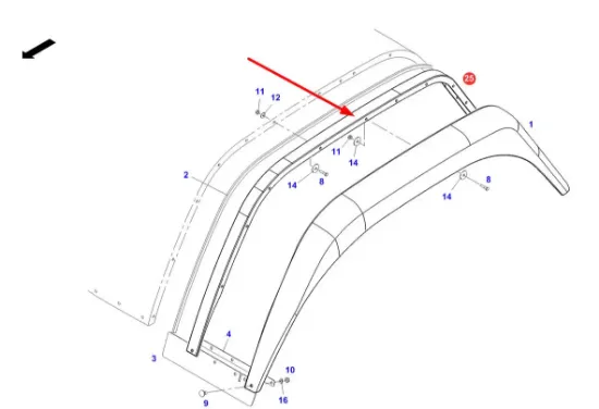 Slika Fender extension 55mm 404700051010