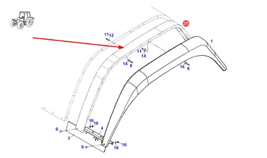 Slika Fender extensions 110mm 404700052010