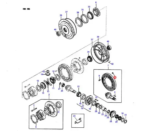 Slika Differential crown wheel nut 1/2 " 40900