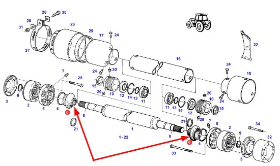 Slika Rubber cover for axle shaft 411300080040