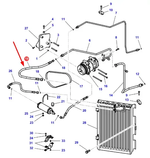 Slika Radiator hose 4270051M1