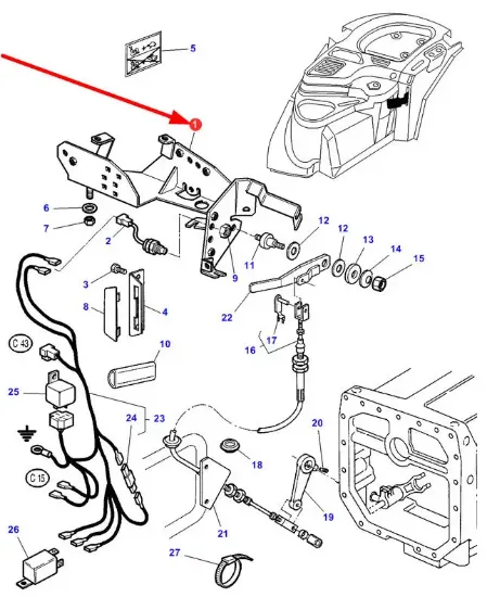 Slika Lever bracket 4272650M91