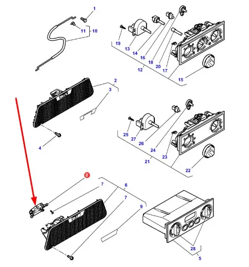 Slika Heater bracket 4273550M2