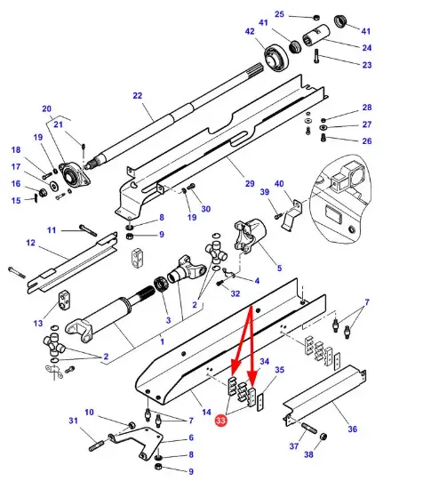 Slika Cable mounting bracket 4276219M1