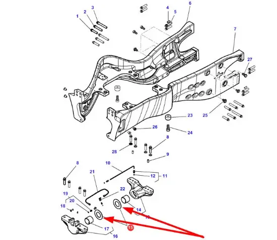 Slika Front axle suspension washer 4280123M2