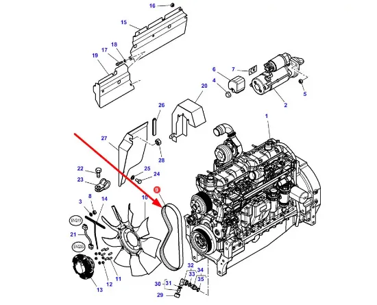 Slika Fan drive V-belt 4282010M1