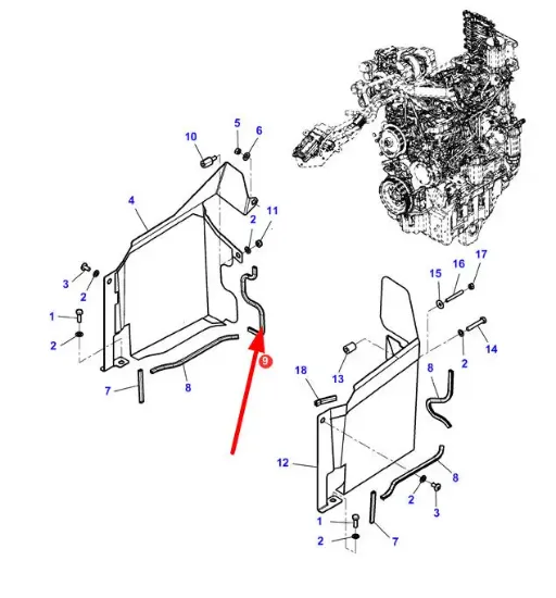 Slika Engine housing gasket 4282042M1