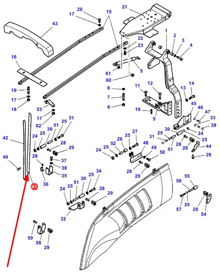 Slika Left cover frame plate 4282900M3