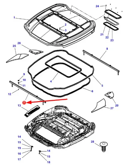 Slika Roof covering strip 4284948M91