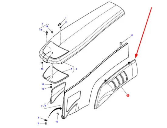 Slika Left hood element 4285904M2