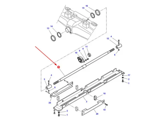 Slika Front axle drive shaft L1645mm 4291151M2