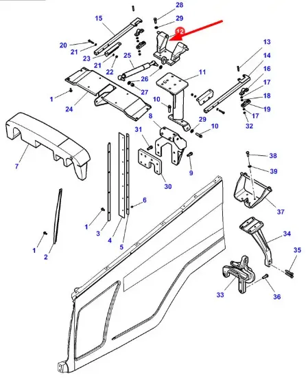 Slika Bonnet actuator mounting element 4292956M93