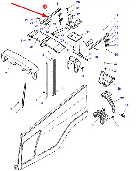 Slika Bonnet support 4294260M1