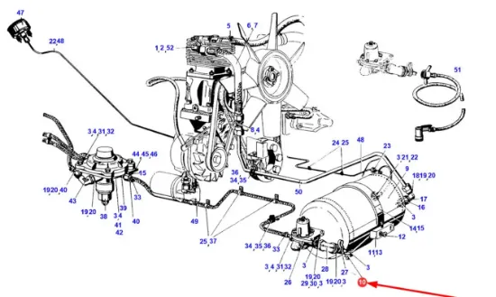 Slika Pneumatic system drain valve M22 4296389M2