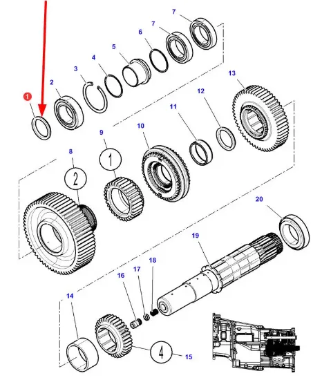 Slika Gear spacer 95 x 109,5 x 0,55 4300020M1