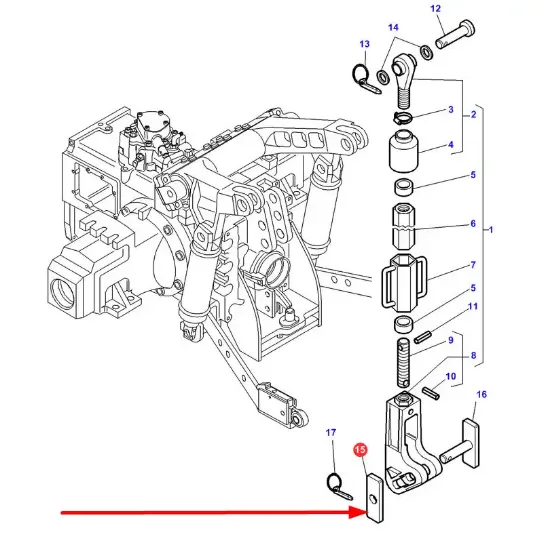 Slika Rear linkage pin plate 4300416M1