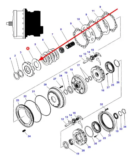 Slika Clutch pressure plate 4301122M1