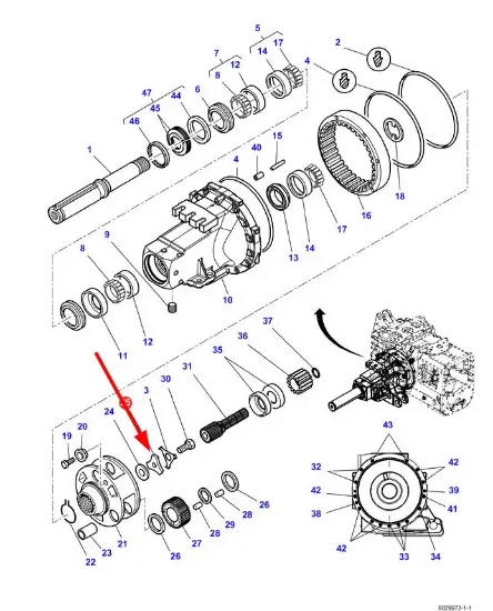 Slika Final drive shaft washer 4301330M4