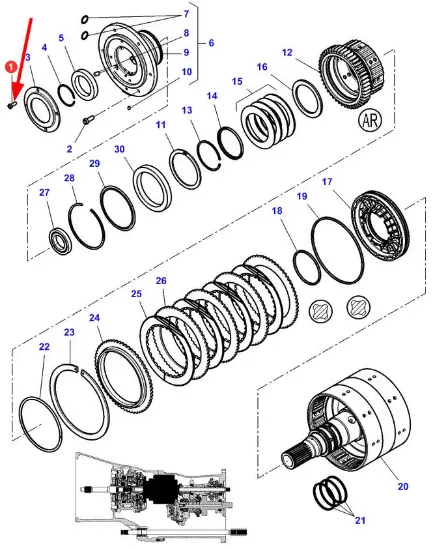 Slika Double clutch bolt M6 x 16 4302667M1