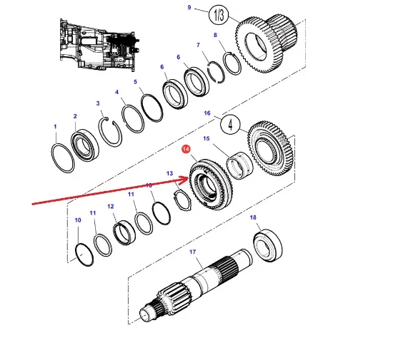 Slika Gearbox synchronizer 4302873M93