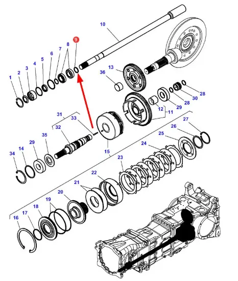 Slika Drive shaft washer 4311569M1