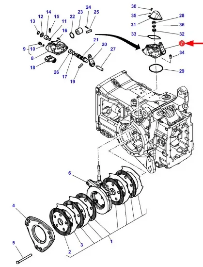 Slika Left brake cylinder 4312218M94