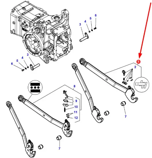 Slika Right rear linkage beam 4312419M91