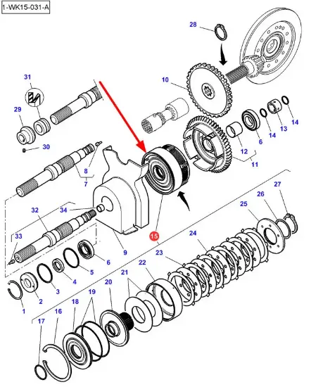 Slika Front axle clutch 4313188M11