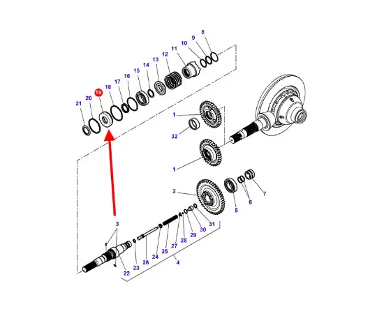 Slika Front axle clutch cover 4314241M1