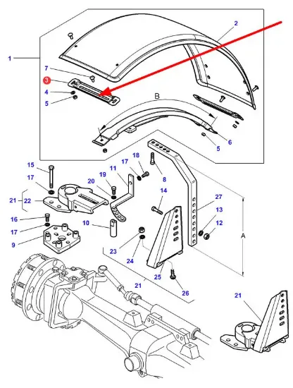 Slika Fender mounting element 4348000M2