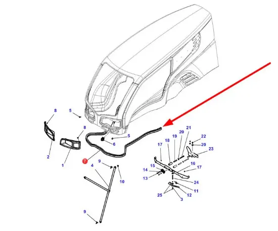 Slika Engine hood seal 4374640M1