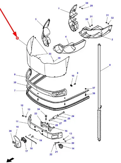 Slika Bonnet grill 4374733M2