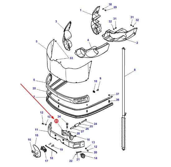 Slika Front reinforcement bracket 4375749M3