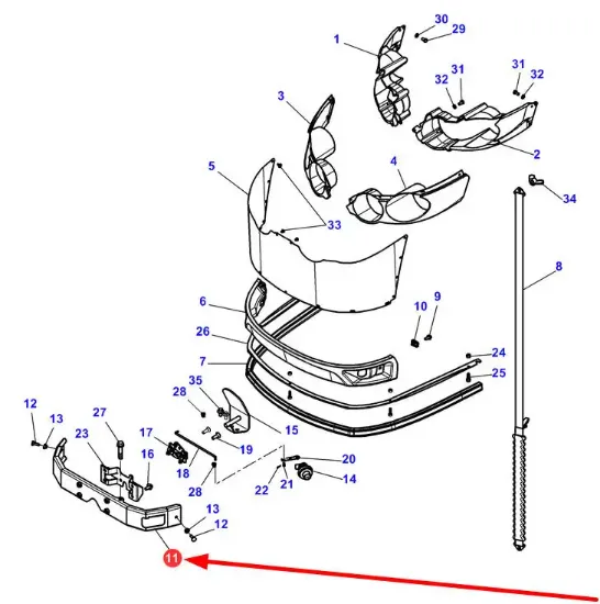 Slika Front hood reinforcement 4377571M4