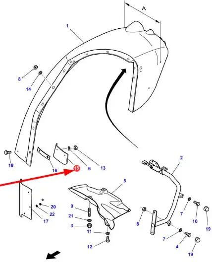 Slika Front mud flap 4383327M1